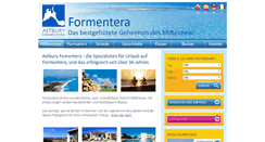 Desktop Screenshot of formenteraurlaub.de